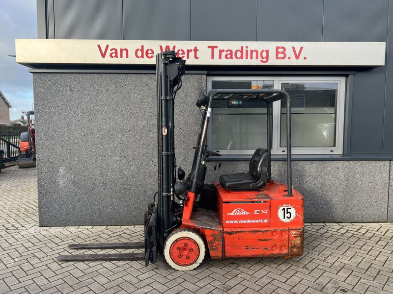 Linde e14 Heftruck Linde E14 Triplo 550 Freelift/Sideshift elektrisch - Carretilla elevadora eléctrica: foto 1 Linde e14 Heftruck Linde E14 Triplo 550 Freelift/Sideshift elektrisch - Carretilla elevadora eléctrica: foto 1