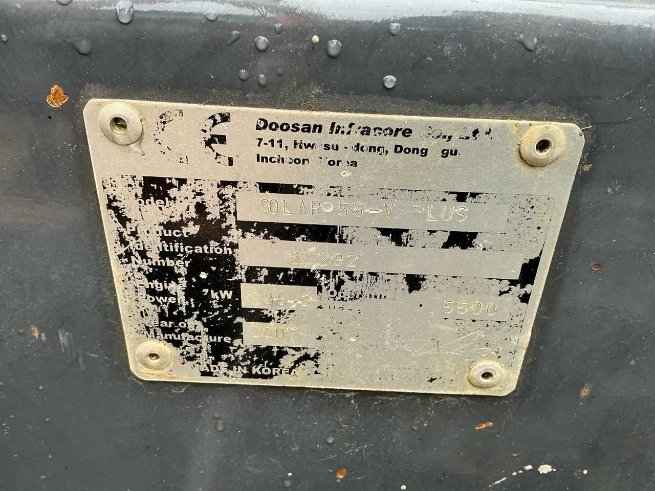 Excavadora 2007 DOOSAN SOLAR 55V MIDI EXCAVATOR: foto 40