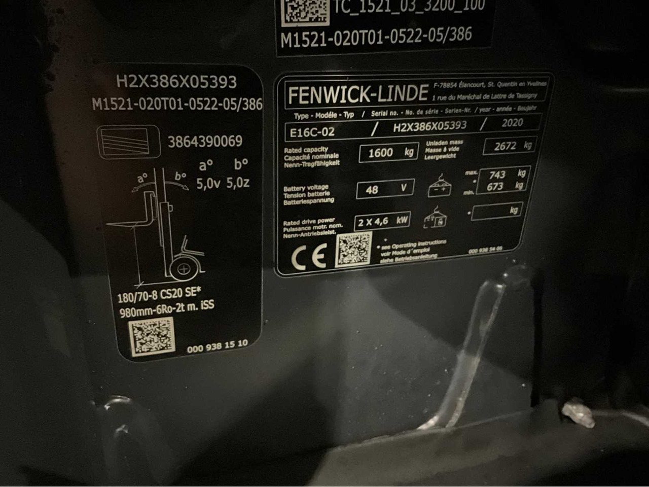 Carretilla elevadora 2020 LINDE E16-02 1600KG 4888HOURS FORKLIFT: foto 17