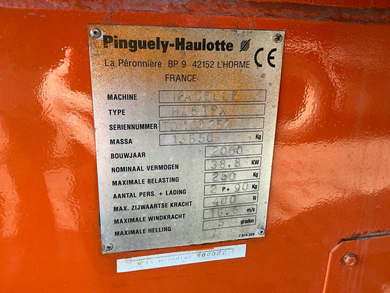 HAULOTTE 2000 HAULOTTE H25TPX AERIAL WORK PLATFORMS - Plataforma elevadora: foto 3 HAULOTTE 2000 HAULOTTE H25TPX AERIAL WORK PLATFORMS - Plataforma elevadora: foto 3