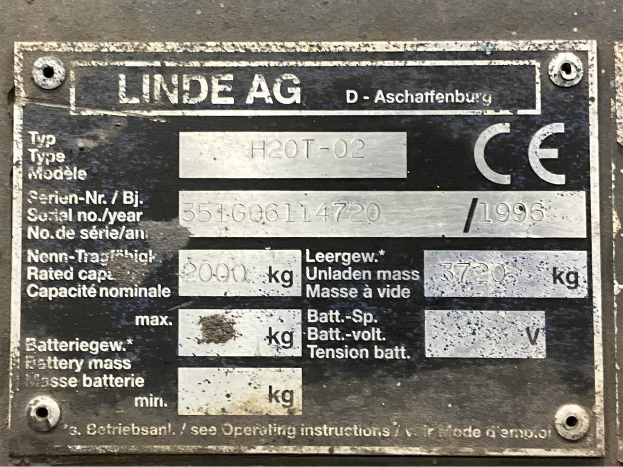Carretilla elevadora LINDE H20T-02 FORKLIFT: foto 23 Carretilla elevadora LINDE H20T-02 FORKLIFT: foto 23