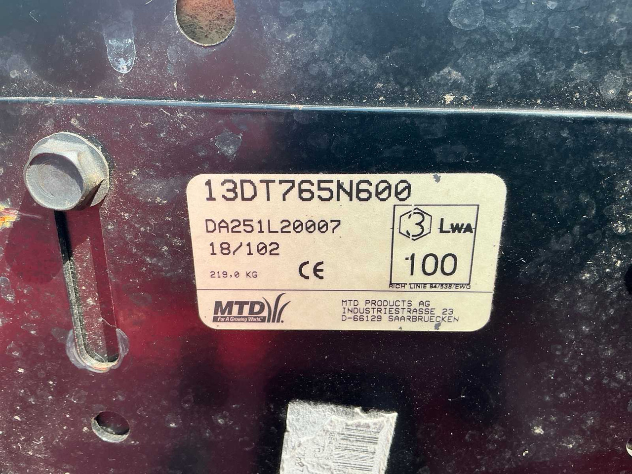 Cortacésped MTD Eurotrac 18/102: foto 29
