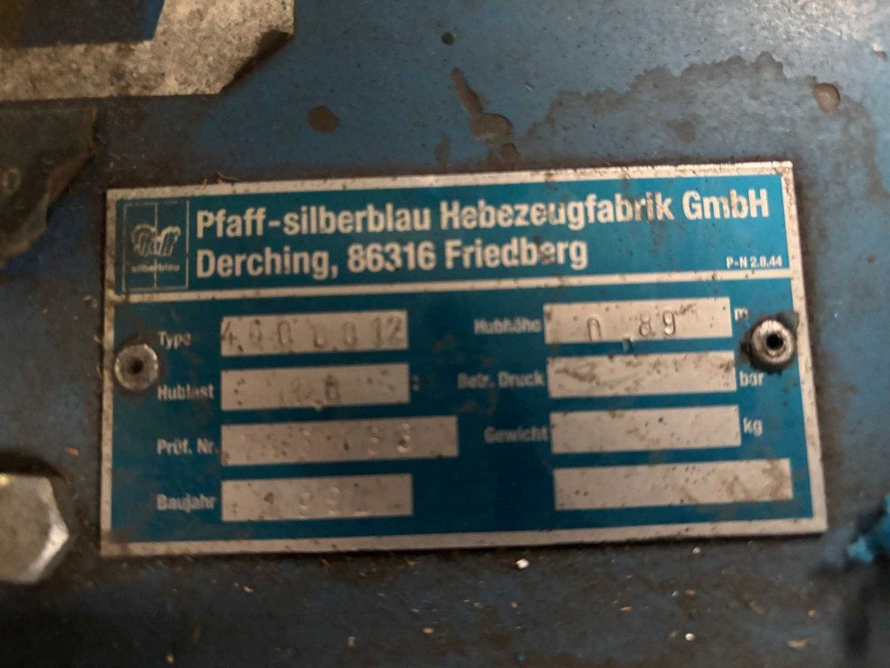 PFAFF-SILBERBLAU SCISSOR LIFT TABLE - Plataforma elevadora: foto 5 PFAFF-SILBERBLAU SCISSOR LIFT TABLE - Plataforma elevadora: foto 5