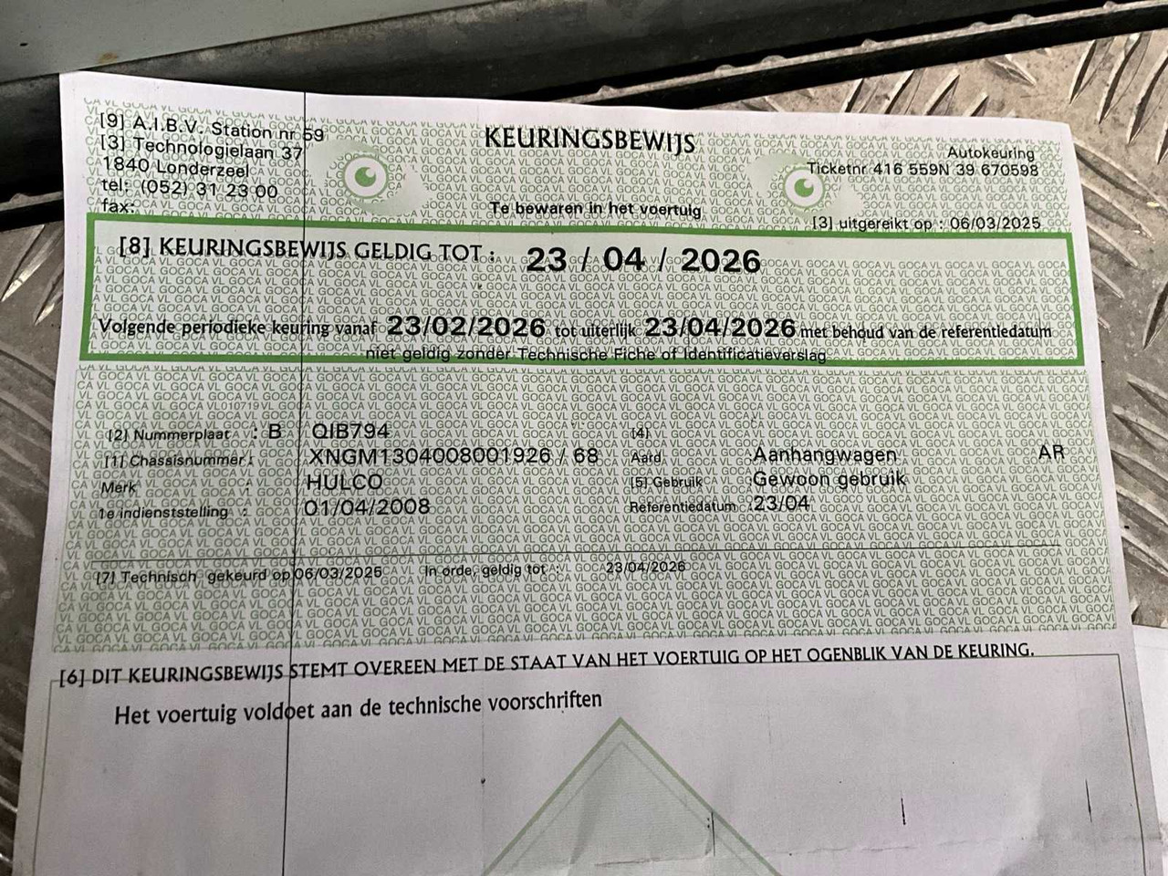 Remolque 2008 HULCO M1 TRAILER: foto 19