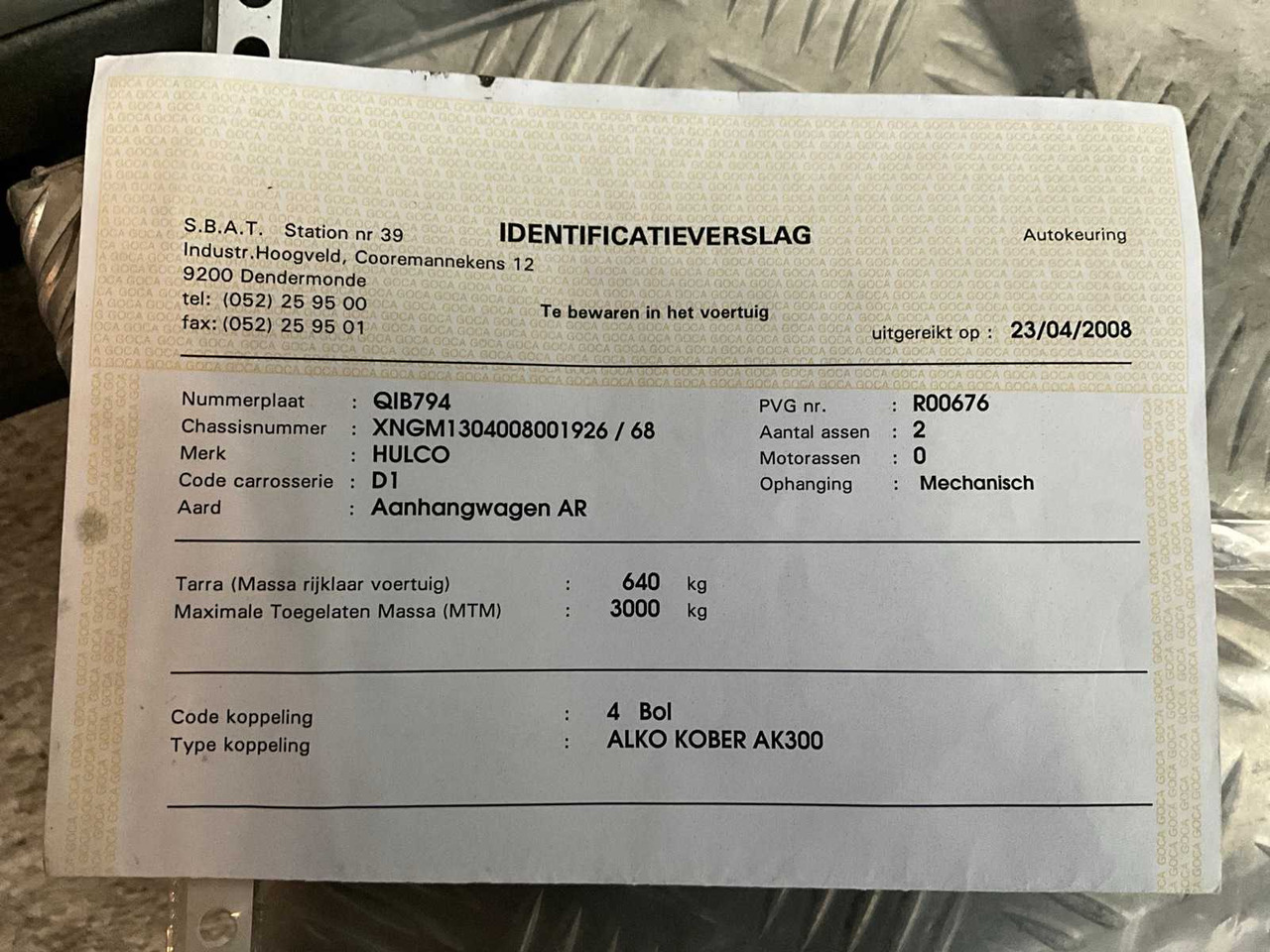 Remolque 2008 HULCO M1 TRAILER: foto 18