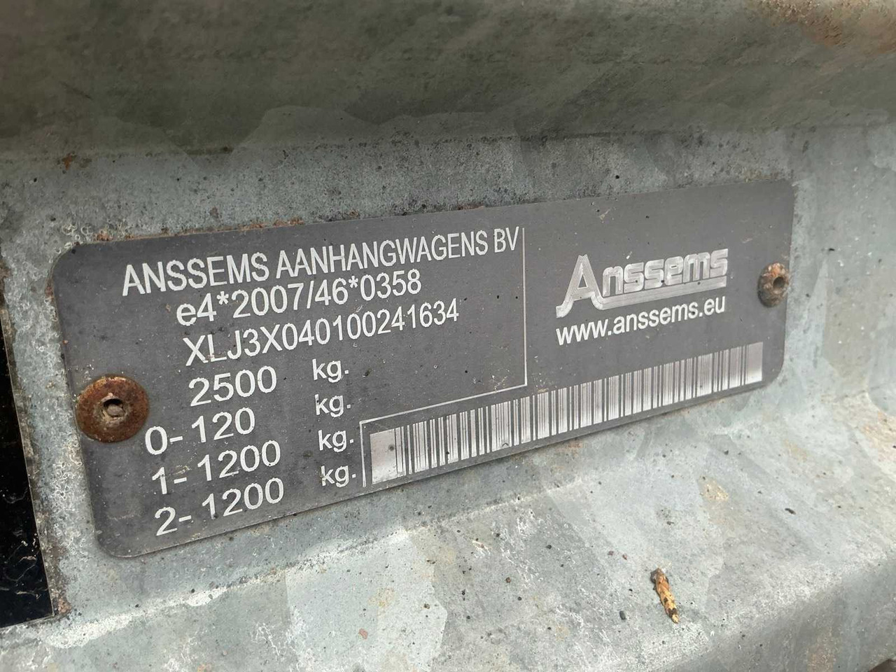 Remolque 2020 ANSSEMS TRAILER DLKV D25 50-WX-JD: foto 17