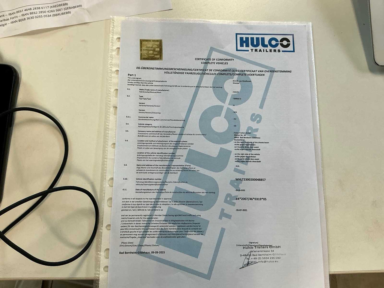 Remolque 2025 HULCO TERRAX-2 MACHINE TRANSPORTER: foto 8
