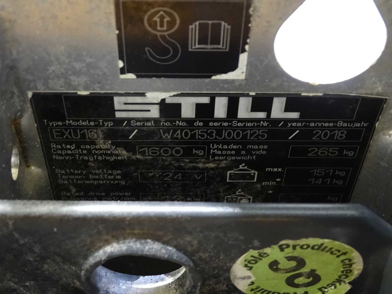STILL EXU16 2018 ELECTRIC PALLET TRUCK - Carretilla elevadora: foto 2 STILL EXU16 2018 ELECTRIC PALLET TRUCK - Carretilla elevadora: foto 2