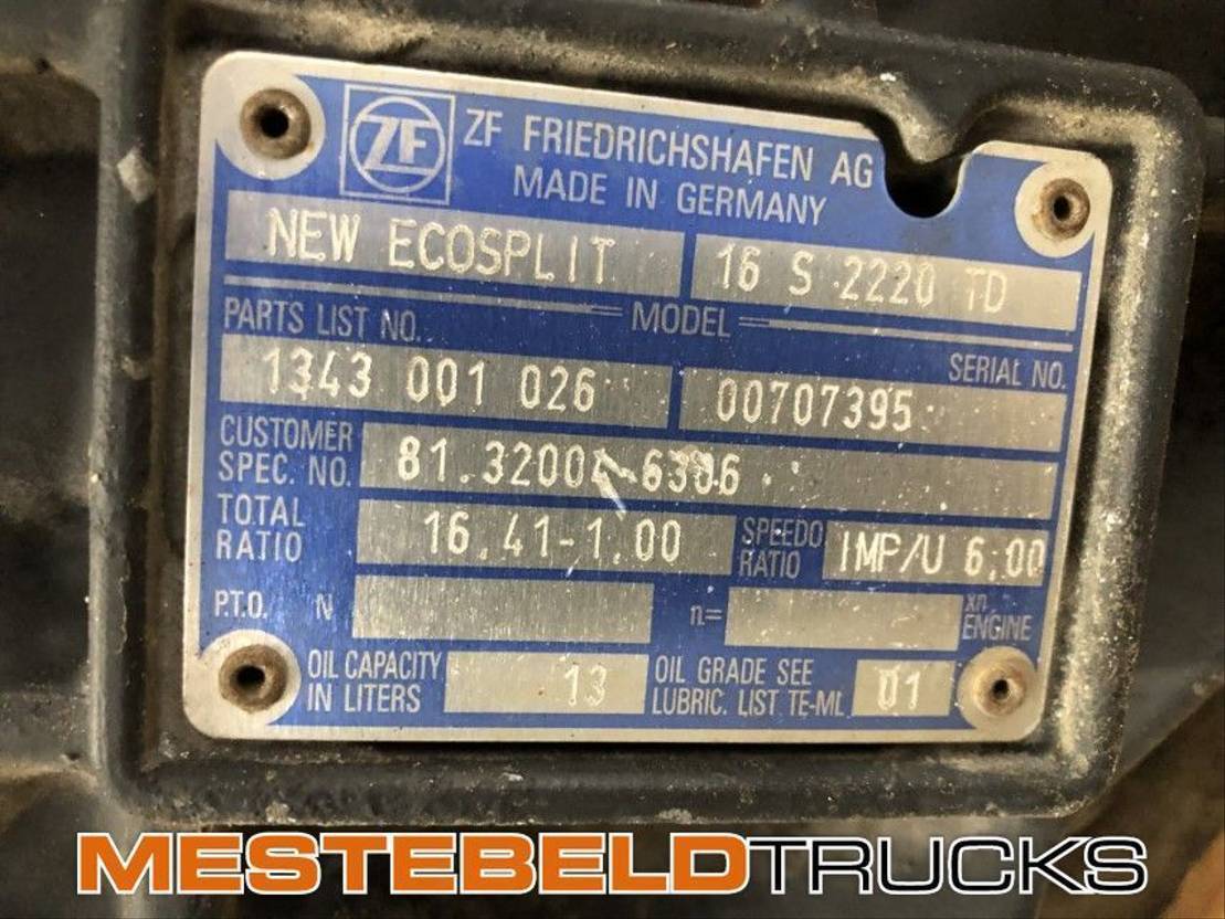 MAN Versnellingsbak 16 S 2220 TD - Caja de cambios para Camión: foto 5 MAN Versnellingsbak 16 S 2220 TD - Caja de cambios para Camión: foto 5