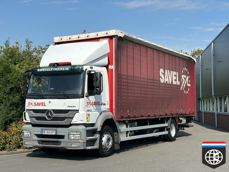 Mercedes-Benz AXOR 1833 TAIL LIFT - MANUAL GEARBOX - Camión lona: foto 1 Mercedes-Benz AXOR 1833 TAIL LIFT - MANUAL GEARBOX - Camión lona: foto 1