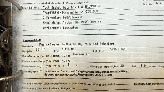 Grúa Fuchs F 118 R: foto 8 Grúa Fuchs F 118 R: foto 8