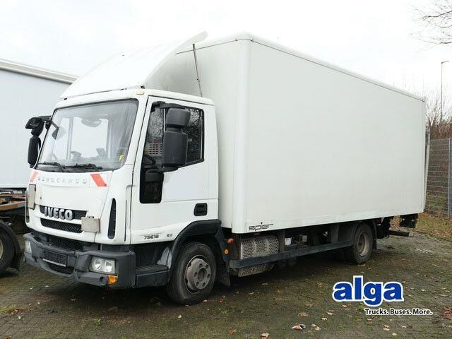 Iveco 75E19 4x2, 6.100mm lang, LBW, Kilma, Luftfede. - Camión caja cerrada: foto 1 Iveco 75E19 4x2, 6.100mm lang, LBW, Kilma, Luftfede. - Camión caja cerrada: foto 1