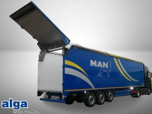 Knapen Trailers K 200, 92m³, 10mm Boden, Hydr. Heckklappe, Funk - Semirremolque caja cerrada: foto 1 Knapen Trailers K 200, 92m³, 10mm Boden, Hydr. Heckklappe, Funk - Semirremolque caja cerrada: foto 1