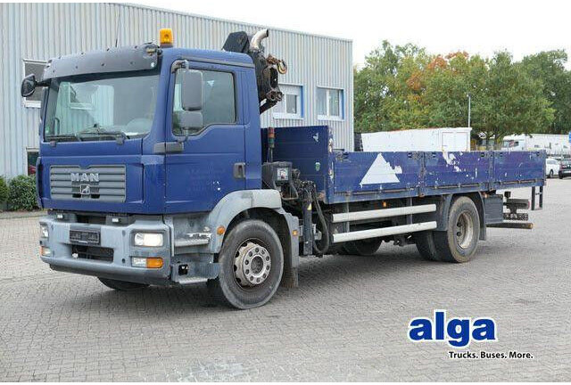 MAN 18.280 TGM 4x2, Hiab 099B-1Hiduo, Funk, Klima - Camión caja abierta: foto 1 MAN 18.280 TGM 4x2, Hiab 099B-1Hiduo, Funk, Klima - Camión caja abierta: foto 1