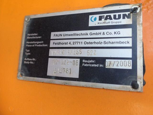 Camión de basura MAN 26.320 TGS BL 6x2, Faun, Vario Press, Zöller: foto 12 Camión de basura MAN 26.320 TGS BL 6x2, Faun, Vario Press, Zöller: foto 12