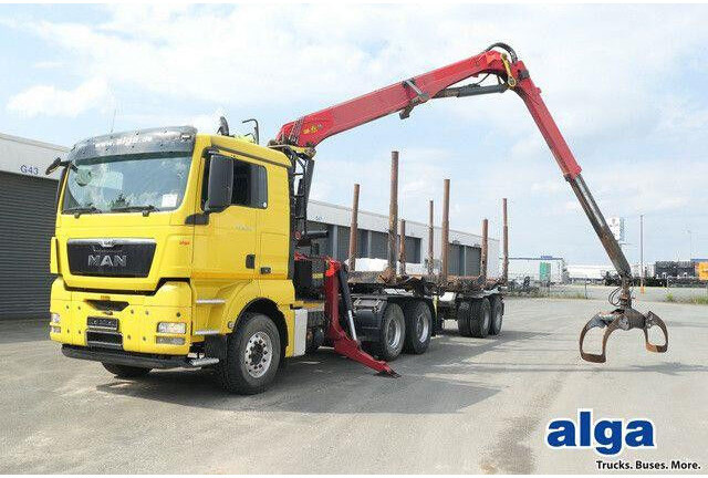 MAN 26.540 TGX 6x4, Kombizug, Huttner LNZK 20 - Camión forestal: foto 1 MAN 26.540 TGX 6x4, Kombizug, Huttner LNZK 20 - Camión forestal: foto 1