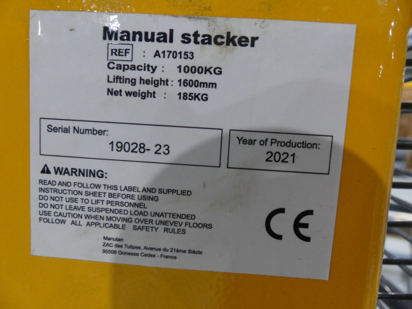 Apilador Gerbeur Manutan A170153: foto 9