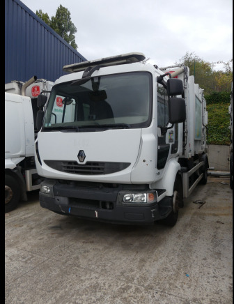 REF:8402 - Camion poubelle Renault Midlum (2013-147.276 km)(VIN:VF644AHL000007224) - Camión de basura: foto 1 REF:8402 - Camion poubelle Renault Midlum (2013-147.276 km)(VIN:VF644AHL000007224) - Camión de basura: foto 1