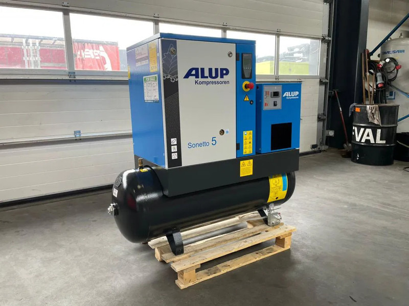 Alup Sonetto 5 + 200 Elektrische Schroefcompressor 4 kW 470 L / min 10 Bar met droger en ketel - Compresor de aire: foto 2 Alup Sonetto 5 + 200 Elektrische Schroefcompressor 4 kW 470 L / min 10 Bar met droger en ketel - Compresor de aire: foto 2