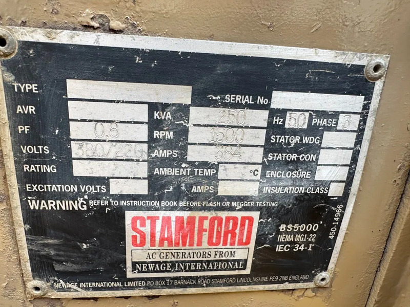 Generador industriale DAF DKX 1160 Stamford 250 kVA Silent Noodstroom generatorset: foto 7 Generador industriale DAF DKX 1160 Stamford 250 kVA Silent Noodstroom generatorset: foto 7