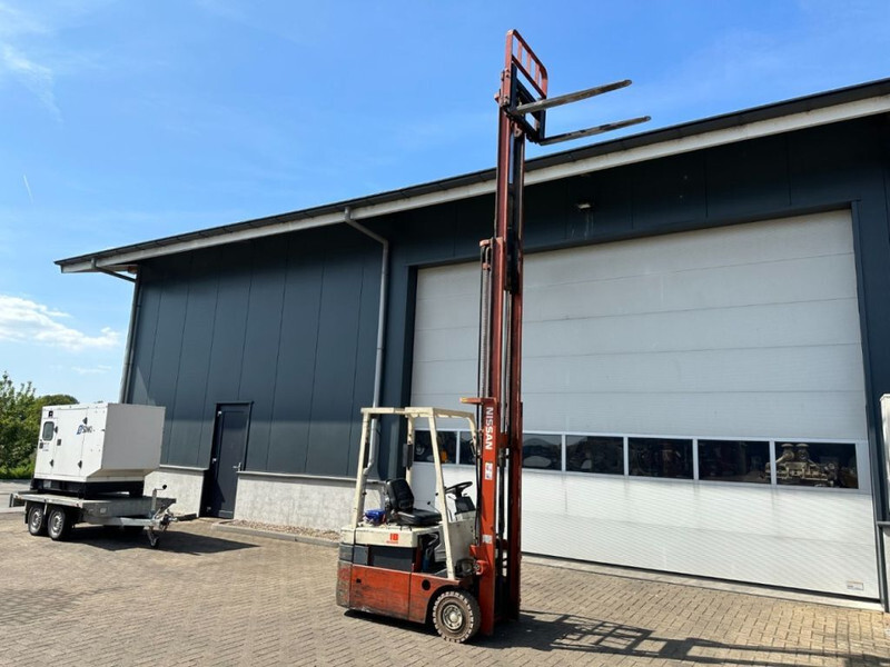 Carretilla elevadora eléctrica Nissan N01L18U 1.8 ton Triplex Freelift Sideshift Elektra Heftruck Accu 2016 !: foto 19