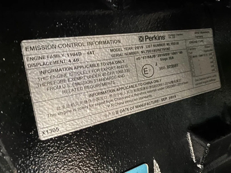 Generador industriale nuevo Perkins 66 kVA Silent generatorset New !: foto 8 Generador industriale nuevo Perkins 66 kVA Silent generatorset New !: foto 8