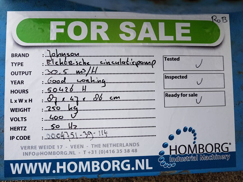 Bomba de agua WATERPOMP Elektrische Waterpompsets diverse vermogens 2.2 kW tot 18.5 kW: foto 18 Bomba de agua WATERPOMP Elektrische Waterpompsets diverse vermogens 2.2 kW tot 18.5 kW: foto 18