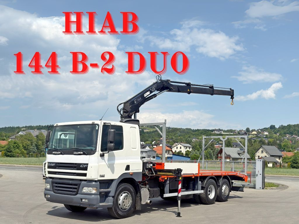DAF CF 85.380*ABSCHLEPPWAGEN 7,20m+ HIAB 144 B-2 DUO - Grua de remolque autos: foto 1 DAF CF 85.380*ABSCHLEPPWAGEN 7,20m+ HIAB 144 B-2 DUO - Grua de remolque autos: foto 1