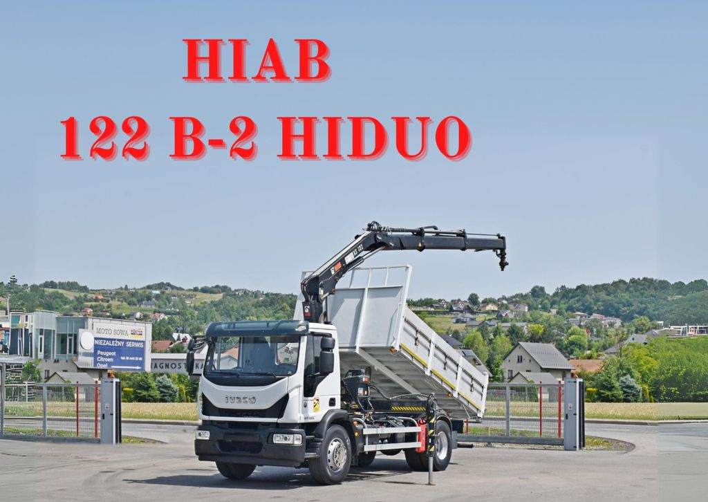 Camión grúa, Camión volquete Iveco Eurocargo 190-280L *HIAB 122 B-2 HIDUO + FUNK: foto 1