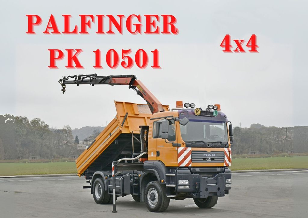 MAN TGA 18.360 * PK 10501 + FUNK *4x4 - Camión volquete, Camión grúa: foto 1 MAN TGA 18.360 * PK 10501 + FUNK *4x4 - Camión volquete, Camión grúa: foto 1