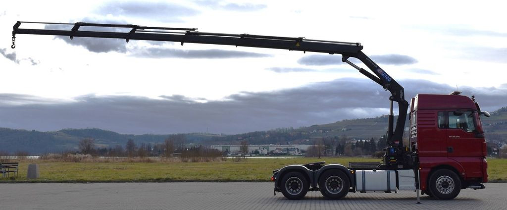 MAN TGX 28.480 Sattelzugmaschine + HMF 2120 K5/FUNK MAN TGX 28.480 Sattelzugmaschine + HMF 2120 K5/FUNK - Camión grúa: foto 5 MAN TGX 28.480 Sattelzugmaschine + HMF 2120 K5/FUNK MAN TGX 28.480 Sattelzugmaschine + HMF 2120 K5/FUNK - Camión grúa: foto 5