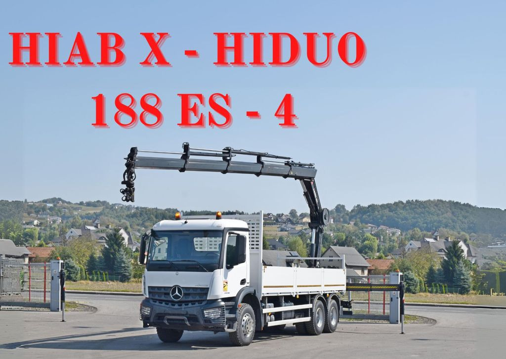 Mercedes-Benz ACTROS 2636 *HIAB X-HIDUO 188 ES-4/FUNK + * 6x4 Mercedes-Benz AROCS 2636 *HIAB X-HIDUO 188 ES-4/FUNK + * 6x4 - Camión grúa, Camión caja abierta: foto 1 Mercedes-Benz ACTROS 2636 *HIAB X-HIDUO 188 ES-4/FUNK + * 6x4 Mercedes-Benz AROCS 2636 *HIAB X-HIDUO 188 ES-4/FUNK + * 6x4 - Camión grúa, Camión caja abierta: foto 1
