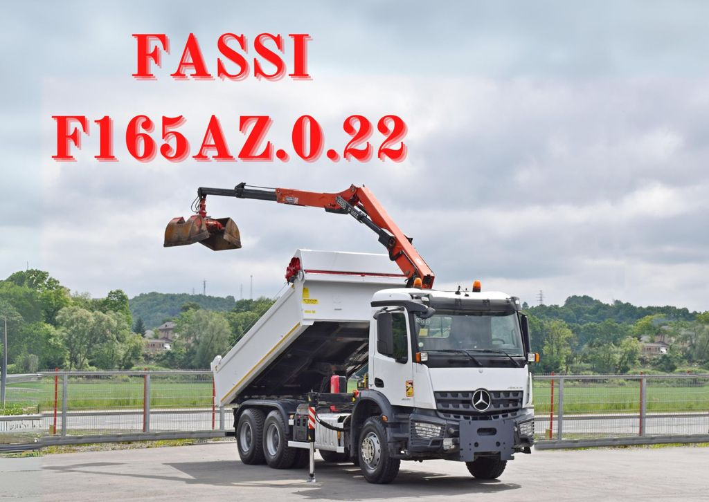 Mercedes-Benz AROCS 2635* FASSI F165AZ.0.22 + FUNK * 6x4 Mercedes-Benz AROCS 2635* FASSI F165AZ.0.22 + FUNK * 6x4 - Camión grúa, Camión volquete: foto 1 Mercedes-Benz AROCS 2635* FASSI F165AZ.0.22 + FUNK * 6x4 Mercedes-Benz AROCS 2635* FASSI F165AZ.0.22 + FUNK * 6x4 - Camión grúa, Camión volquete: foto 1