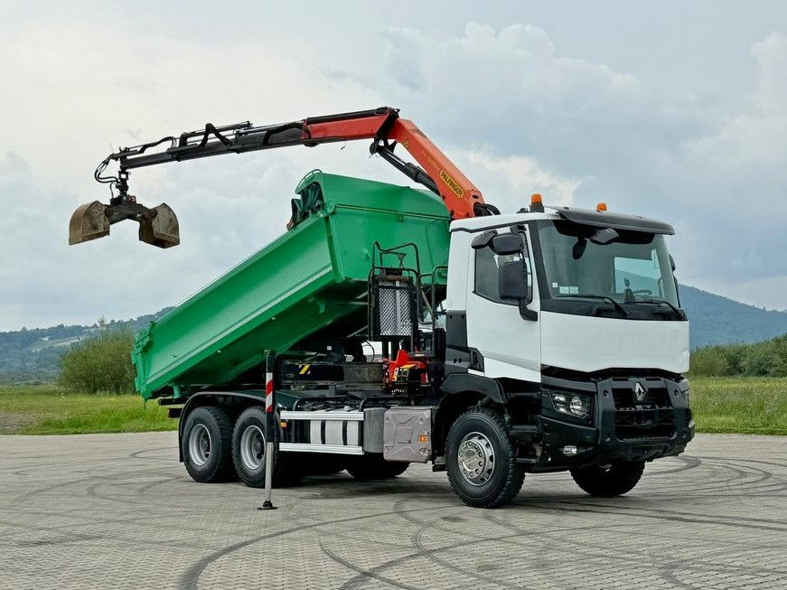 Renault C 430 *KIPPER 5,10 m + PK 16001 - K B* 6x4 - Camión grúa: foto 2 Renault C 430 *KIPPER 5,10 m + PK 16001 - K B* 6x4 - Camión grúa: foto 2