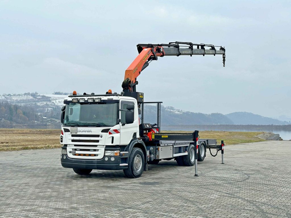 Scania P 420* PLATFORM 6,80m * PK 29002+FUNK * TOP Scania P 420* PLATFORM 6,80m * PK 29002+FUNK * TOP - Grua de remolque autos: foto 2 Scania P 420* PLATFORM 6,80m * PK 29002+FUNK * TOP Scania P 420* PLATFORM 6,80m * PK 29002+FUNK * TOP - Grua de remolque autos: foto 2