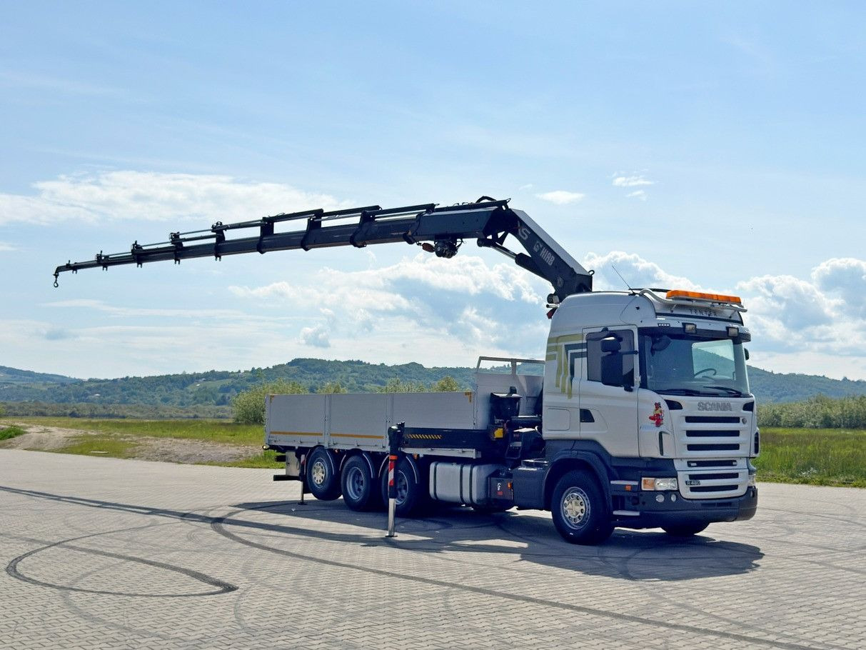 Scania R480 PRITSCHE 6,85m *HIAB 377 E-8 HIPRO/FUNK*8x4 - Camión grúa: foto 2 Scania R480 PRITSCHE 6,85m *HIAB 377 E-8 HIPRO/FUNK*8x4 - Camión grúa: foto 2
