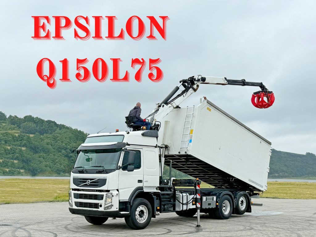 Volvo FM 420 Kipper 6,20 m * EPSILON Q150L75 *TOP - Camión grúa: foto 1 Volvo FM 420 Kipper 6,20 m * EPSILON Q150L75 *TOP - Camión grúa: foto 1