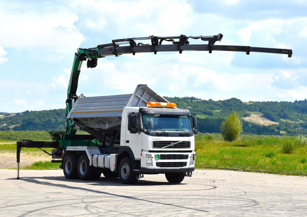 Volvo FM 440 Kipper 4,80m + PK 17000D/6x4 * TOPZUSTAND - Camión volquete, Camión grúa: foto 1 Volvo FM 440 Kipper 4,80m + PK 17000D/6x4 * TOPZUSTAND - Camión volquete, Camión grúa: foto 1