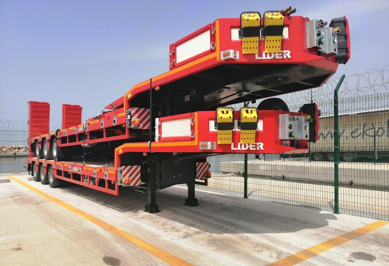 Semirremolque góndola rebajadas para transporte de equipos pesados nuevo LIDER 2025  READY IN STOCK 50 TONS CAPACITY LOWBED: foto 9