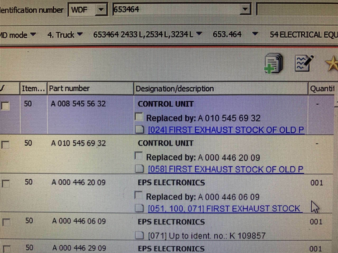 CONTROL UNIT EPS ELECTRONICS MERCEDES SK - Sistema eléctrico para Camión: foto 3 CONTROL UNIT EPS ELECTRONICS MERCEDES SK - Sistema eléctrico para Camión: foto 3