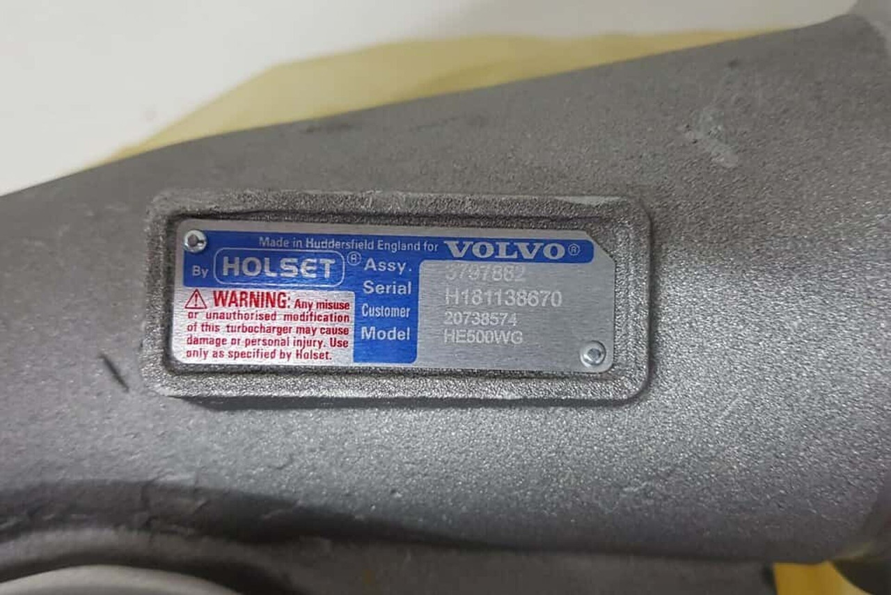 VOLVO D16C 610/D/G D16E540/580/660 FH16 -2013 TURBOCOMPRESSOR HOLSET +STATIEGELD V20738574 - Turbocompresor para Camión: foto 2 VOLVO D16C 610/D/G D16E540/580/660 FH16 -2013 TURBOCOMPRESSOR HOLSET +STATIEGELD V20738574 - Turbocompresor para Camión: foto 2