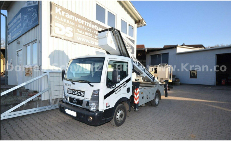 Nissan NT400 Cabstar Klaas Theo Emelőkosaras 25m - Camión, Camión grúa: foto 1 Nissan NT400 Cabstar Klaas Theo Emelőkosaras 25m - Camión, Camión grúa: foto 1