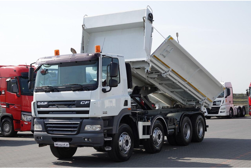 DAF CF 85.410 / 8X4 / WYWROTKA 2 STR / BORDMATIC / HYDROBURTA / SPRO - Camión volquete: foto 1 DAF CF 85.410 / 8X4 / WYWROTKA 2 STR / BORDMATIC / HYDROBURTA / SPRO - Camión volquete: foto 1