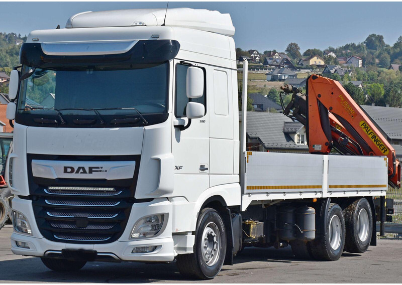 DAF XF 530 Pritsche 6,30 m + PK 15500 * TOPZUSTAND - Camión caja abierta, Camión grúa: foto 4 DAF XF 530 Pritsche 6,30 m + PK 15500 * TOPZUSTAND - Camión caja abierta, Camión grúa: foto 4