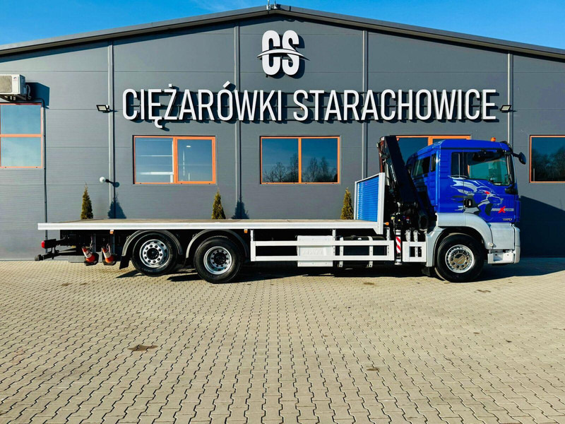 MAN MAN TGS 26.360 // E6 // 6x2 // platforma laweta 7,2m z HDs HMF 1 - Camión caja abierta, Camión grúa: foto 5 MAN MAN TGS 26.360 // E6 // 6x2 // platforma laweta 7,2m z HDs HMF 1 - Camión caja abierta, Camión grúa: foto 5