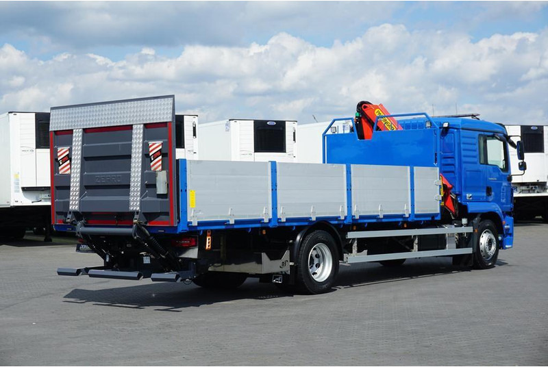 Camión caja abierta, Camión grúa MAN TGM 18.290 / SKRZYNIOWY + HDS + WINDA / PALFINGER PK 12002 /: foto 6