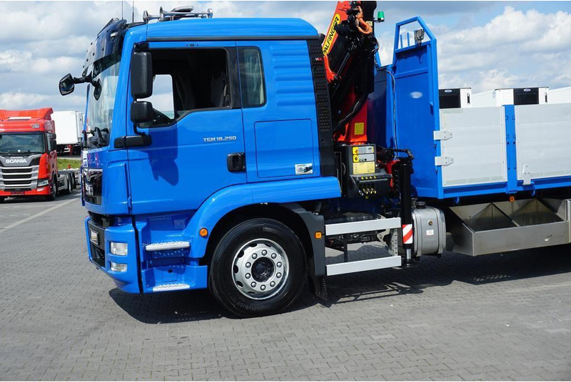 Camión caja abierta, Camión grúa MAN TGM 18.290 / SKRZYNIOWY + HDS + WINDA / PALFINGER PK 12002 /: foto 18