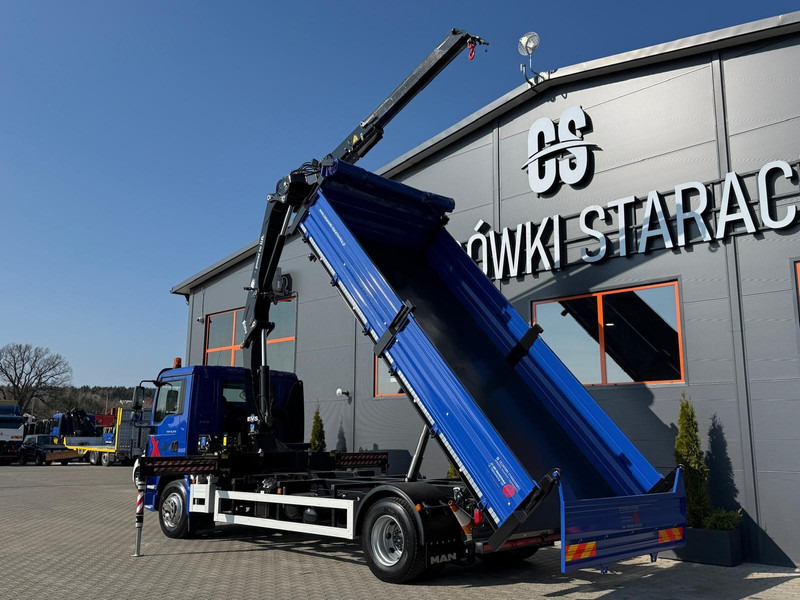 MAN TGM TGL 15.250 / E6 / wywrotka 3-S + HMF żuraw z pilotem / H - Camión volquete, Camión grúa: foto 3 MAN TGM TGL 15.250 / E6 / wywrotka 3-S + HMF żuraw z pilotem / H - Camión volquete, Camión grúa: foto 3