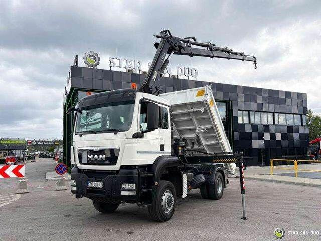 MAN TGS 18.360 4x4 HIAB 144 E-4 Crane Kipper - Camión volquete, Camión grúa: foto 1 MAN TGS 18.360 4x4 HIAB 144 E-4 Crane Kipper - Camión volquete, Camión grúa: foto 1