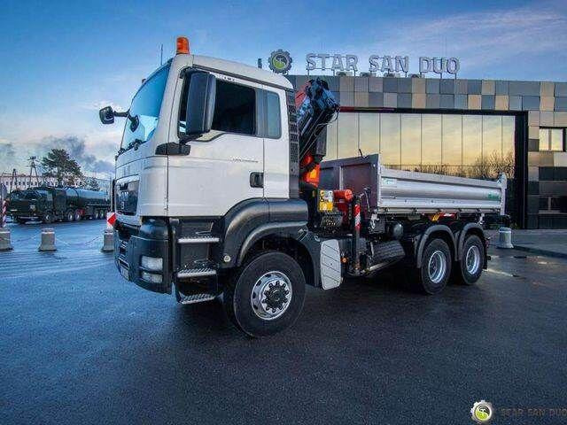 MAN TGS 26.360 6x6 PALFINGER PK 18001 EH Crane Kipe - Camión volquete, Camión grúa: foto 2 MAN TGS 26.360 6x6 PALFINGER PK 18001 EH Crane Kipe - Camión volquete, Camión grúa: foto 2